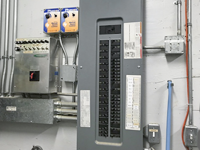 Chicken barn main service panel installation - Chilliwack chicken farm